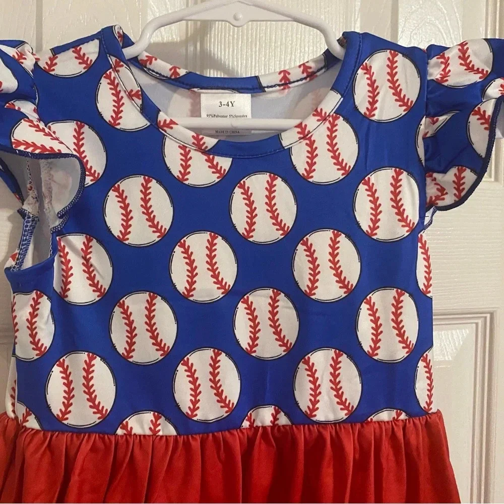 New Girl’s Baseball Dress